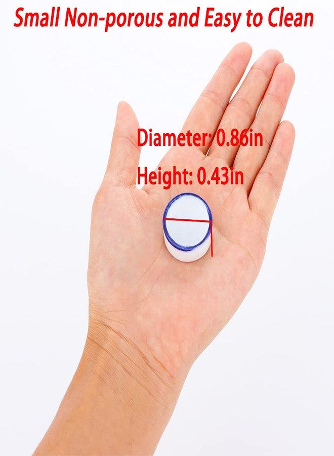 DQITJ 9 Pcs Spider Micro Water Bowl Tarantula Mini Ceramic Dish for Tarantula Spider Millipede Tiny Bugs (Small Size: 0.86" D, 0.43" H) - Image 3